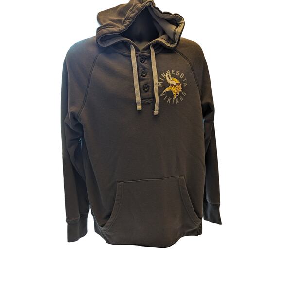 MN Vikings Hoodie Sweatshirt Mens Large Long Sleeve Pullover Kangaroo Pocket NFL - Picture 3 of 10